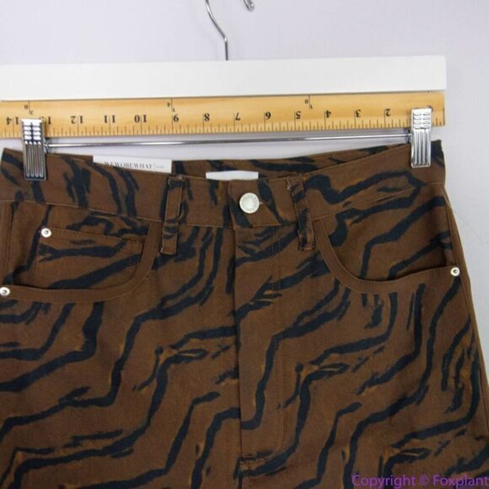 NEW WeWoreWhat Tiger Stripe Piped‎ Stiletto Slit The Icon Jeans, 29 - Picture 9 of 16
